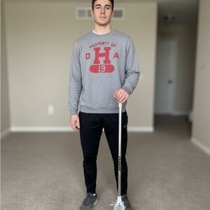 Nike Harvard Gray and Red Graphic Sweatshirt, size medium